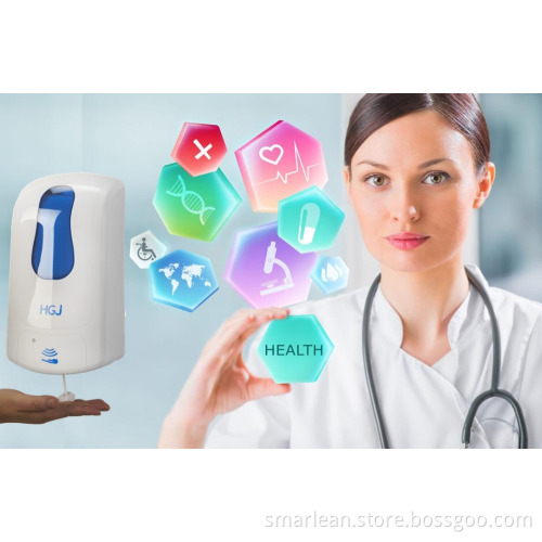 Plastic wall mount automatic soap dispenser